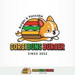 IROHA-designさんのハンバーガーとパンケーキの店　「Corgi Buns Burger」のロゴへの提案