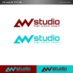 ArtStudio MAI (minami-mi-natz)さんの学習塾の高校部「AW studio」のロゴへの提案