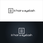 Zagato (Zagato)さんのヘアサロン「iii（スリー）　hair&eyelash」のロゴへの提案