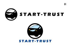 スタジオ エイチオー (macomaco_6)さんのカーコーティング、カーフィルム（施工・販売）会社 START TRUSTのロゴへの提案