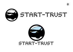 スタジオ エイチオー (macomaco_6)さんのカーコーティング、カーフィルム（施工・販売）会社 START TRUSTのロゴへの提案