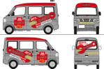 HIGAORI (higaori)さんの軽自動車のフルラッピング広告デザインへの提案