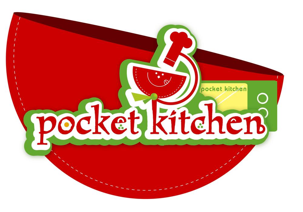 「Pocket Kitchen」のロゴ作成