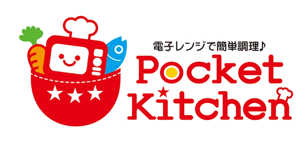 「Pocket Kitchen」のロゴ作成