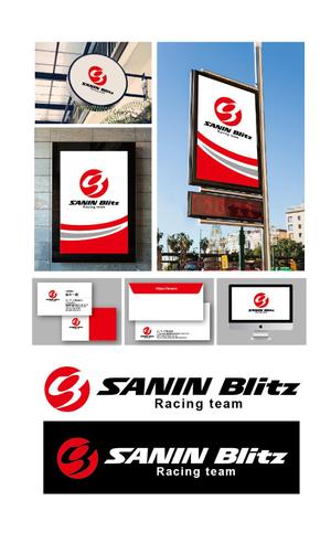 K-J (king_j)さんのサイクリング チーム 「SANIN Blitz」のロゴへの提案