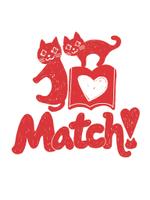regionaire (aknb_tsujita)さんの文化系のためのマッチングサービス「猫Match!」のロゴへの提案