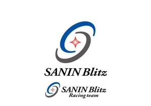 あどばたいじんぐ・とむ (adtom)さんのサイクリング チーム 「SANIN Blitz」のロゴへの提案