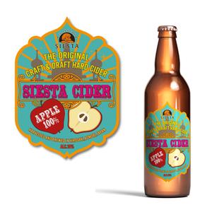 Mimosa graphisme (mimosagraphisme)さんのカレーカフェのカレーに合う「りんごの果実酒（シードル）」のラベルデザインへの提案