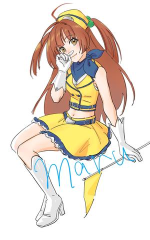 まる (maru_4649)さんのバスガイドのイラスト制作（全身）への提案