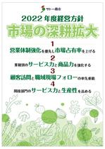 グラフィカデザインファクトリー (GRAPHICA)さんの2022年度経営方針ポスターへの提案