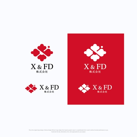 Karma Design Works (Karma_228)さんのITコンサル会社「X & FD」のロゴ（商標登録予定なし）への提案