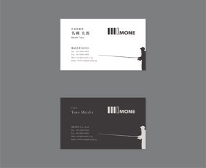 hiro3_ (hiro3_)さんの釣具OEM製造会社『MONE（エムワン）』の名刺デザインへの提案
