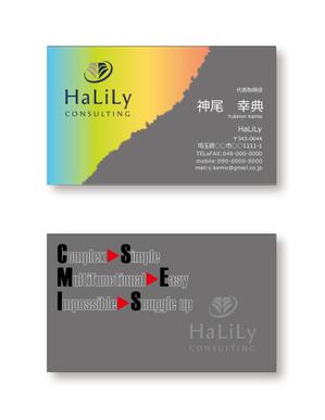 hiroanzu (hiroanzu)さんのコンサル会社　名刺デザイン依頼への提案