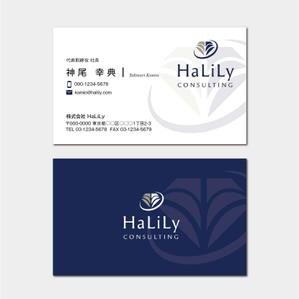 hautu (hautu)さんのコンサル会社　名刺デザイン依頼への提案