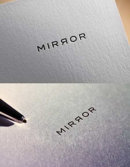 D.R DESIGN (Nakamura__)さんのアクセサリーブランド「MIRROR」のロゴ作成依頼ですへの提案