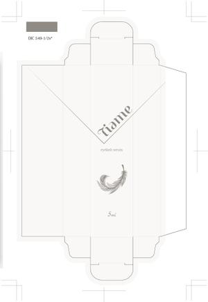 design_studio_be (design_studio_be)さんのまつげ美容液の化粧箱デザインへの提案