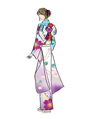 websketcher (websketcher)さんの振袖姿の写真からコンセプトアートのようなスケッチ画・ラフ画イラスト化をお願いします。への提案