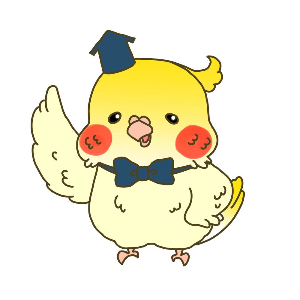 家を買う方向けのサイトのオカメインコのキャラクターデザイン