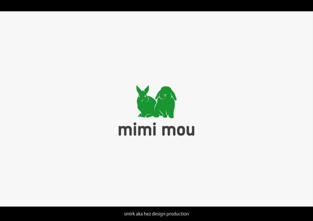 うさぎに関わる会社「mimi mou」のロゴ