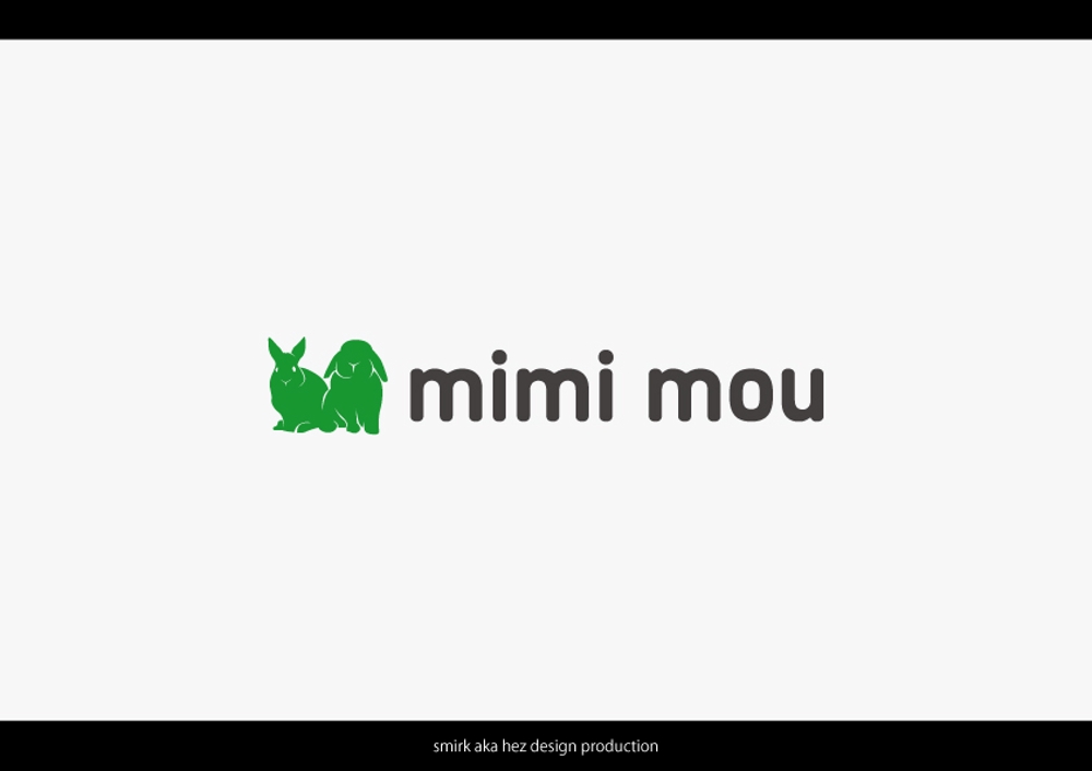 うさぎに関わる会社「mimi mou」のロゴ
