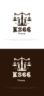 HAND (Handwerksmeister)さんの会社で立ち上げるブランド「KS６６」（ケーエス・ロクロク）のロゴ作成の依頼への提案