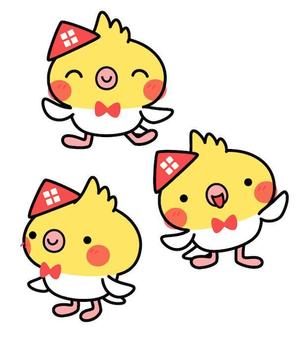 BlackPenguin (BlackPenguin)さんの家を買う方向けのサイトのオカメインコのキャラクターデザインへの提案