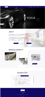 青木里紗 ()さんの自動車整備工場のコーポレートサイトのトップページデザイン制作への提案