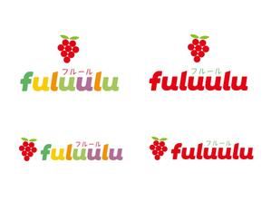 tukasagumiさんのスイーツ店（いちご農園【うるう農園】の経営店）の店名「fuluulu（フルール）」のロゴへの提案