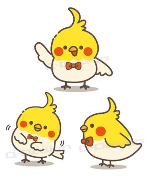 Q-Design (cats-eye)さんの家を買う方向けのサイトのオカメインコのキャラクターデザインへの提案