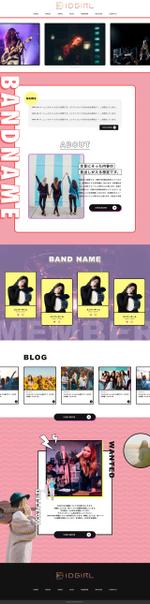 Satoshi Suzuki (S_Suzuki)さんのかっこカワイイガールズバンド（アイドル）ホームページトップデザイン（ロゴあり/コーディング不要）への提案