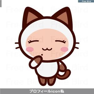 free bird (free-bird)さんのプロフィールアイコンに利用する私のキャラクターデザインへの提案