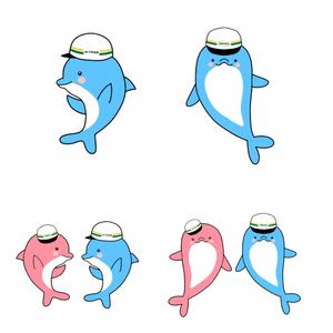 mln888さんのイルカの企業イメージキャラクターのデザインへの提案