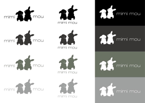 maco (macodesign_m)さんのうさぎに関わる会社「mimi mou」のロゴへの提案