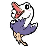 道田真司 (marumushidesu)さんのダチョウのデフォルメキャラクターデザインへの提案