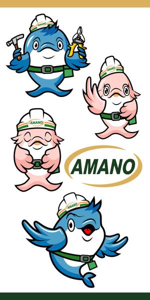 Asaminet (asaminet)さんのイルカの企業イメージキャラクターのデザインへの提案