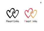 スタジオ エイチオー (macomaco_6)さんの介護用品・老人介護・児童デイ・ギフトショップ会社の社名変更「Heart Links」のロゴデザイン への提案