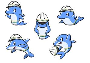 お絵描きカーネル (colonel-design-offic)さんのイルカの企業イメージキャラクターのデザインへの提案