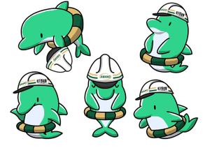 お絵描きカーネル (colonel-design-offic)さんのイルカの企業イメージキャラクターのデザインへの提案