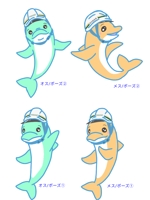 かなた (Kanata-jun)さんのイルカの企業イメージキャラクターのデザインへの提案