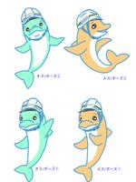 かなた (Kanata-jun)さんのイルカの企業イメージキャラクターのデザインへの提案