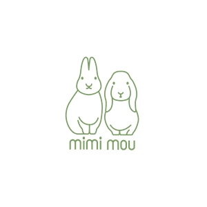 Yohata (yohata1234yohata)さんのうさぎに関わる会社「mimi mou」のロゴへの提案