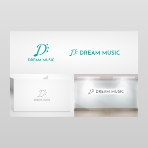Yolozu (Yolozu)さんの音楽教室「ドリームミュージック」のロゴへの提案