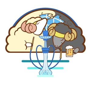 Chfor (Chfor)さんのシーシャの煙と羊のモフモフがかかったイラストへの提案