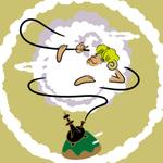 delicious (delicious-design)さんのシーシャの煙と羊のモフモフがかかったイラストへの提案