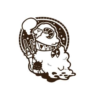 えいと (8planning)さんのシーシャの煙と羊のモフモフがかかったイラストへの提案