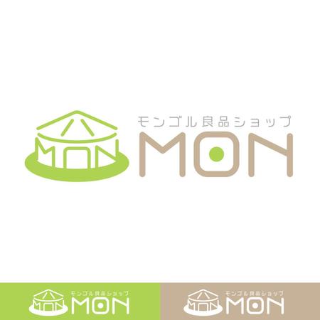 きいろしん (kiirosin)さんのモンゴルの良いものを伝えるショップ「モンゴル良品ショップ MON」のロゴ作成とショップ名デザインへの提案