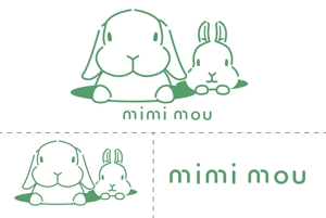 ALL DESIGN FACTORY  (all_2020)さんのうさぎに関わる会社「mimi mou」のロゴへの提案