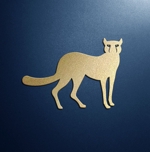 kuroken (kuroken)さんの動物（ヤマネコ）シルエットイラストのブランドロゴへの提案