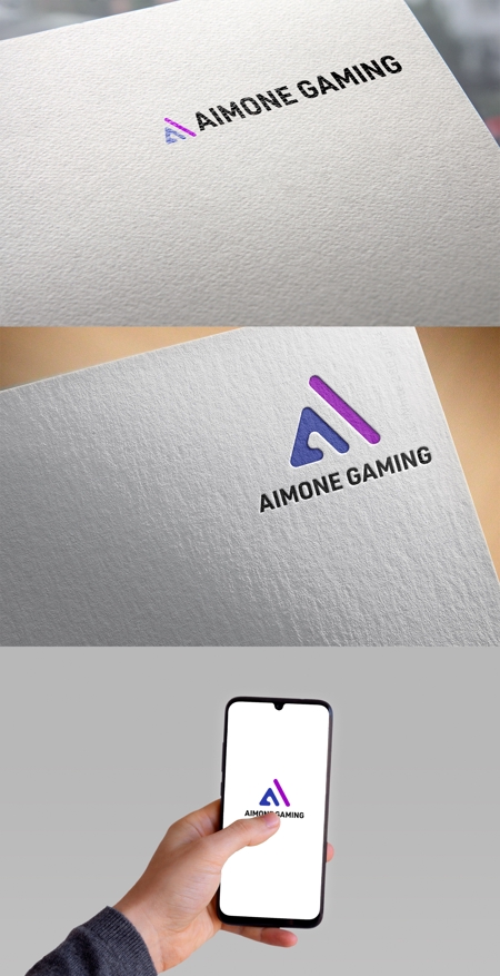 清水　貴史 (smirk777)さんのゲーミングブランド「AIMONE GAMING」のロゴ作成への提案