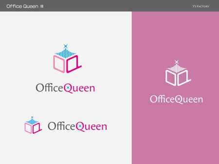 Y's Factory (ys_factory)さんのバックオフィス「Office Queen」のロゴへの提案
